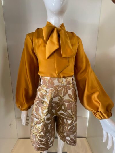 Brocade cinnamon gold (2 pcs )